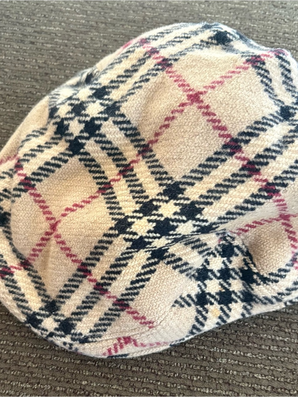 Burberry Plaid Flat Cap